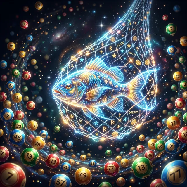 물고기잡는꿈 해몽 및 로또번호 이미지
