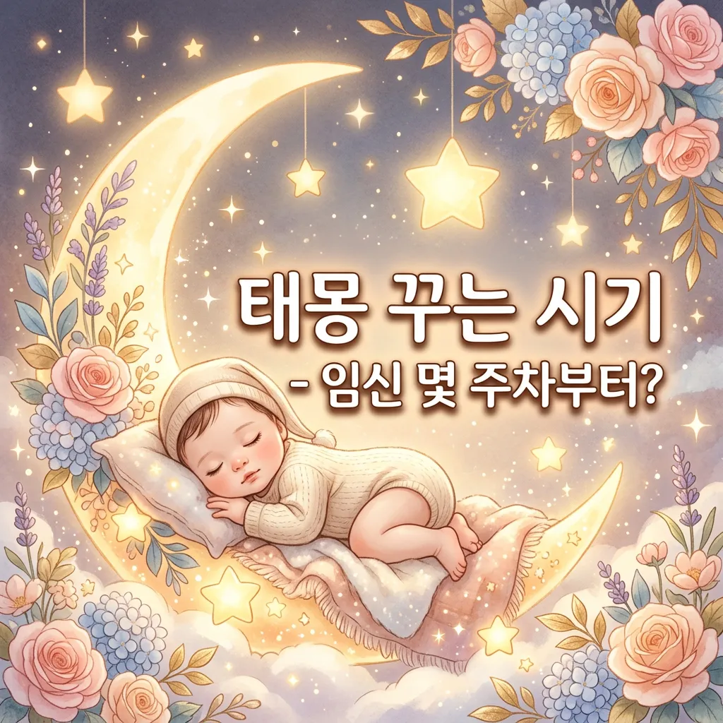 태몽 꾸는 시기 및 특징 요약 메인 이미지