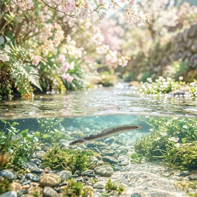 작고 연약하게 헤엄치는 장어꿈 태몽 성별 딸 상징