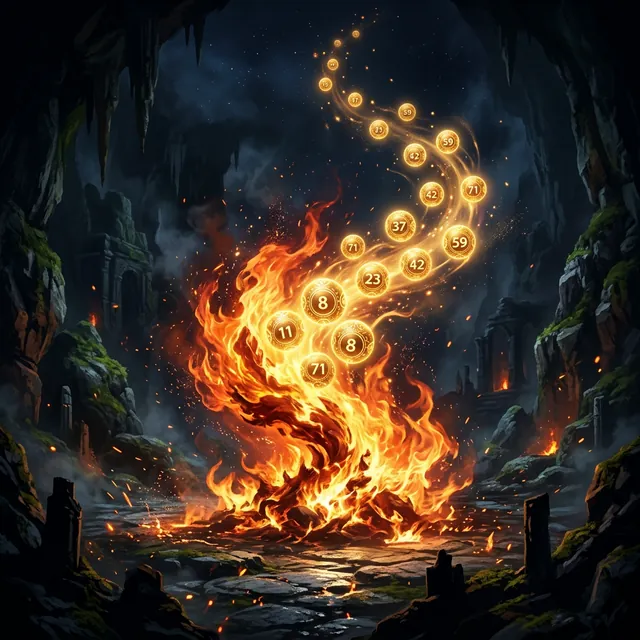 불나는 꿈 로또번호 이미지